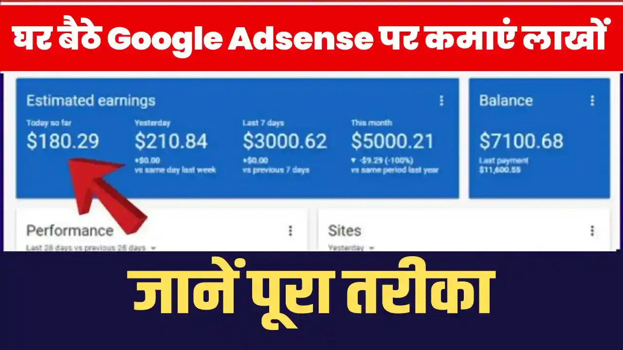 Earn Money From Google Adsense || घर बैठे गूगल ऐडसेंस पर कमाएं लाखों || क्या है Google Adsense जहां काम सकते हैं लाखों?